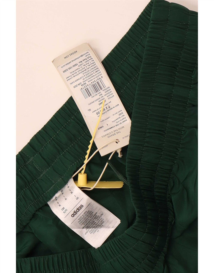 Adidas Mens Tracksuit Trousers XL Green Polyester