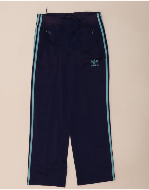 Adidas Mens Tracksuit Trousers Small  Navy Blue Polyester