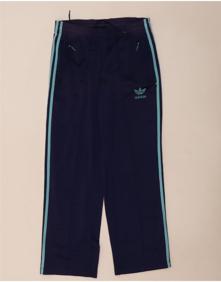 Adidas Mens Tracksuit Trousers Small  Navy Blue Polyester