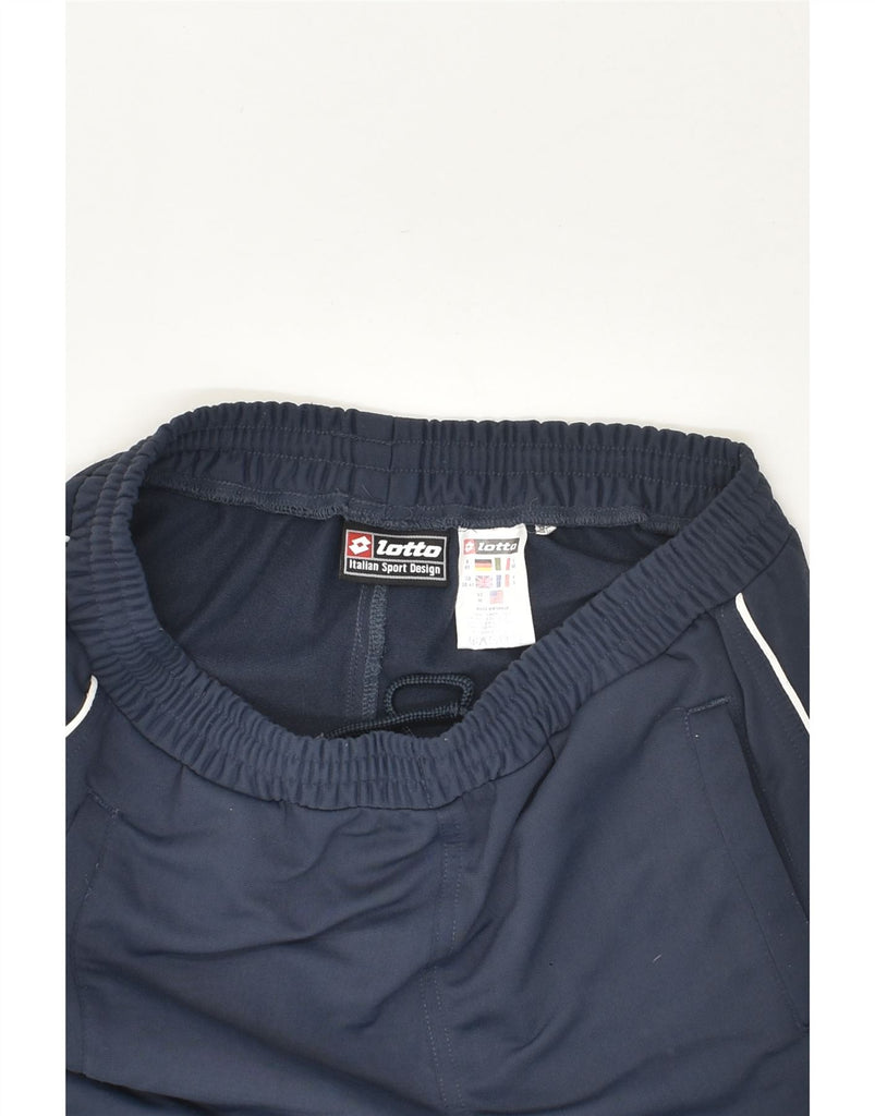 LOTTO Mens Tracksuit Trousers UK 38/40 Medium Navy Blue Polyester | Vintage Lotto | Thrift | Second-Hand Lotto | Used Clothing | Messina Hembry 