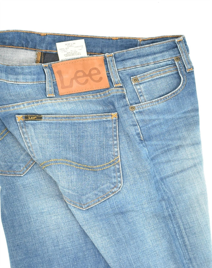 LEE Mens Powell Straight Jeans W30 L28 Blue Cotton | Vintage Lee | Thrift | Second-Hand Lee | Used Clothing | Messina Hembry 