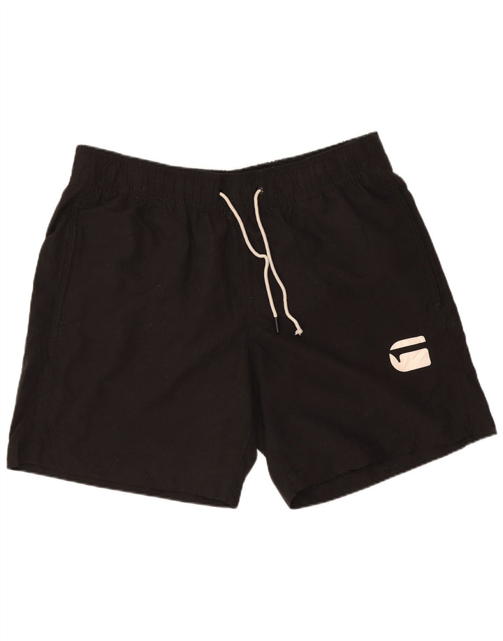 G-Star Mens Swimming Shorts Medium Black Polyester