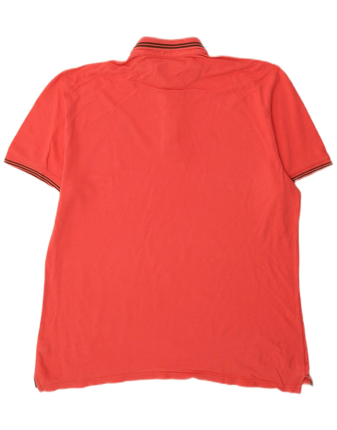 Massimo Dutti Mens Polo Shirt 2XL Red Cotton