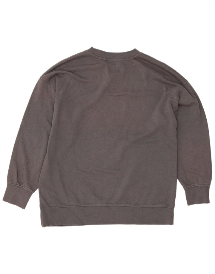 Zara Womens Oversized Sweatshirt Jumper UK 10 Small Grey Cotton