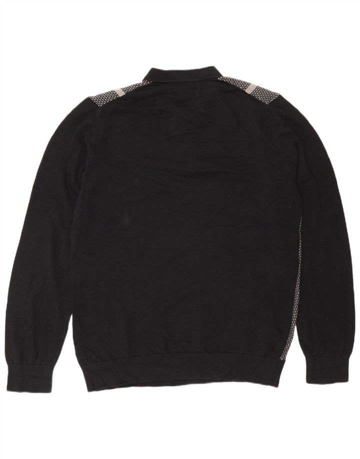 Marks & Spencer Mens Autograph Polo Neck Jumper Sweater Large Black