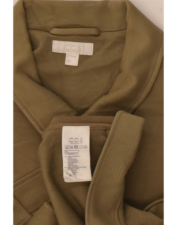 Cos Mens Bomber Jacket UK 38 Medium Khaki Cotton