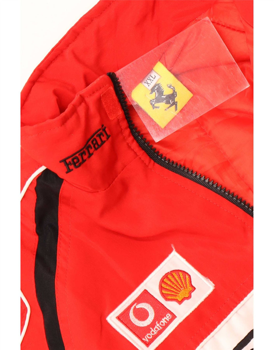Ferrari Boys Graphic Bomber Jacket 11-12 Years 2XL Red Colourblock