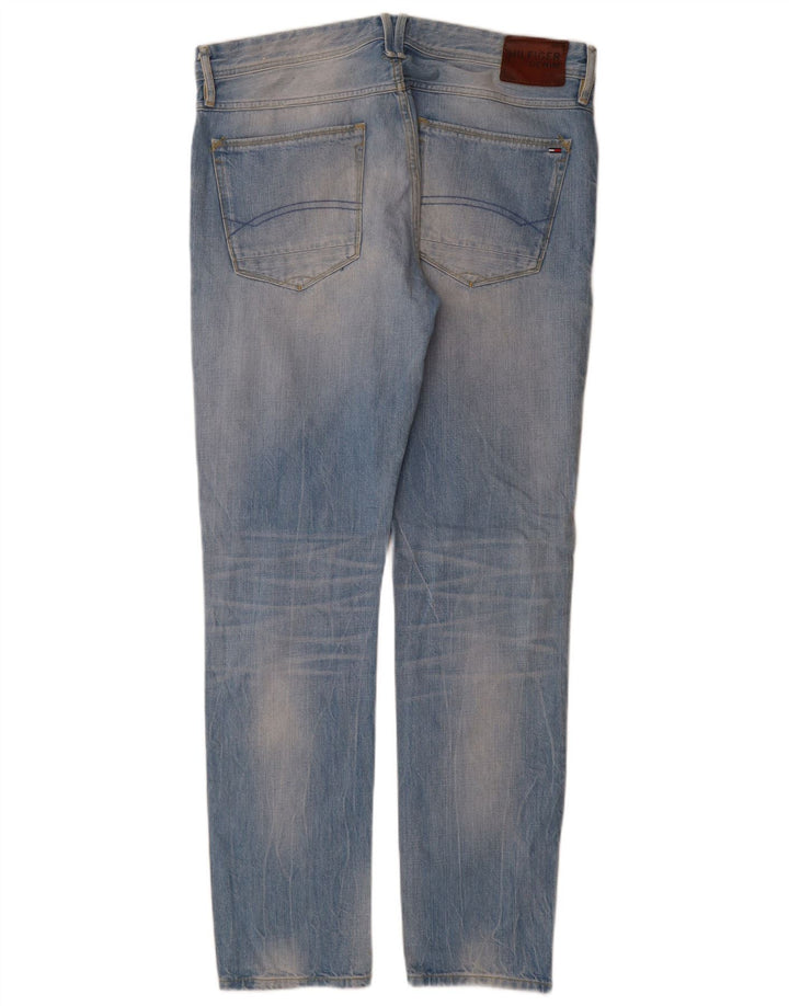 Tommy Hilfiger Mens Slim Jeans W36 L34 Blue Cotton