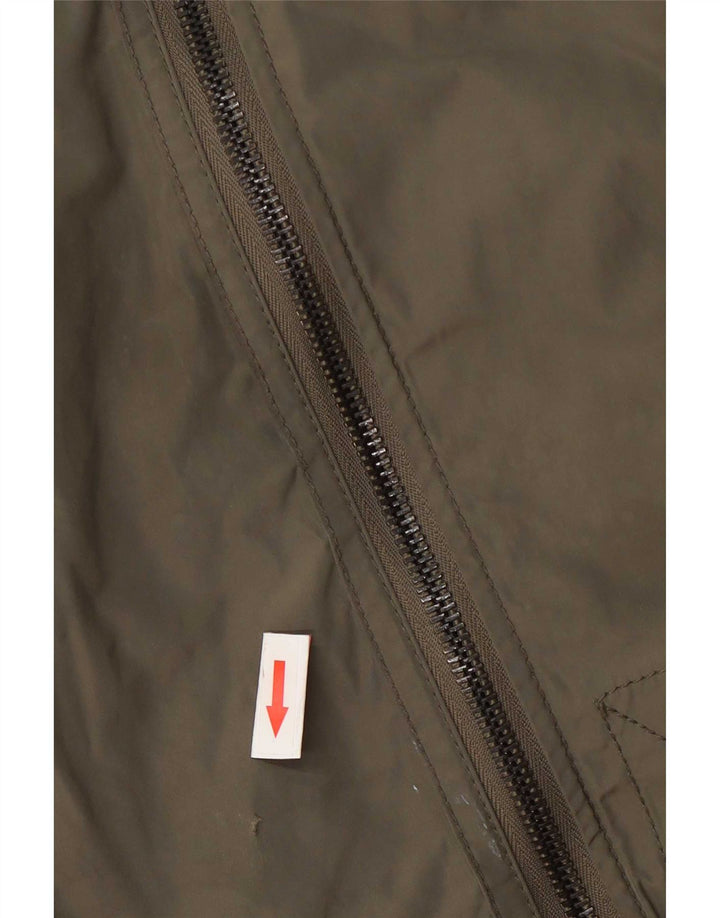 Dkny Mens Bomber Jacket UK 44 2XL Khaki