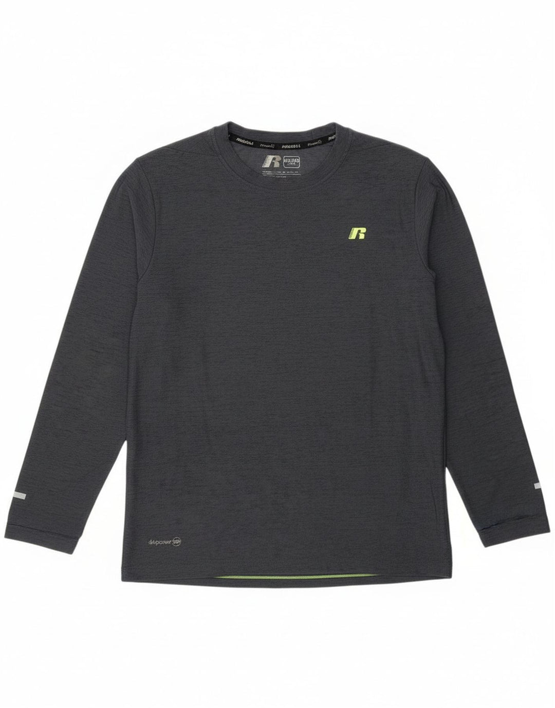 Russell Athletic Boys Top Long Sleeve 14-15 Years XL Grey Polyester Sports