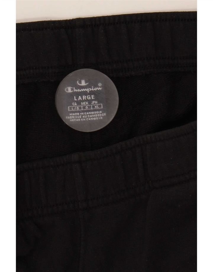 Champion Mens Tracksuit Trousers Joggers Large Black