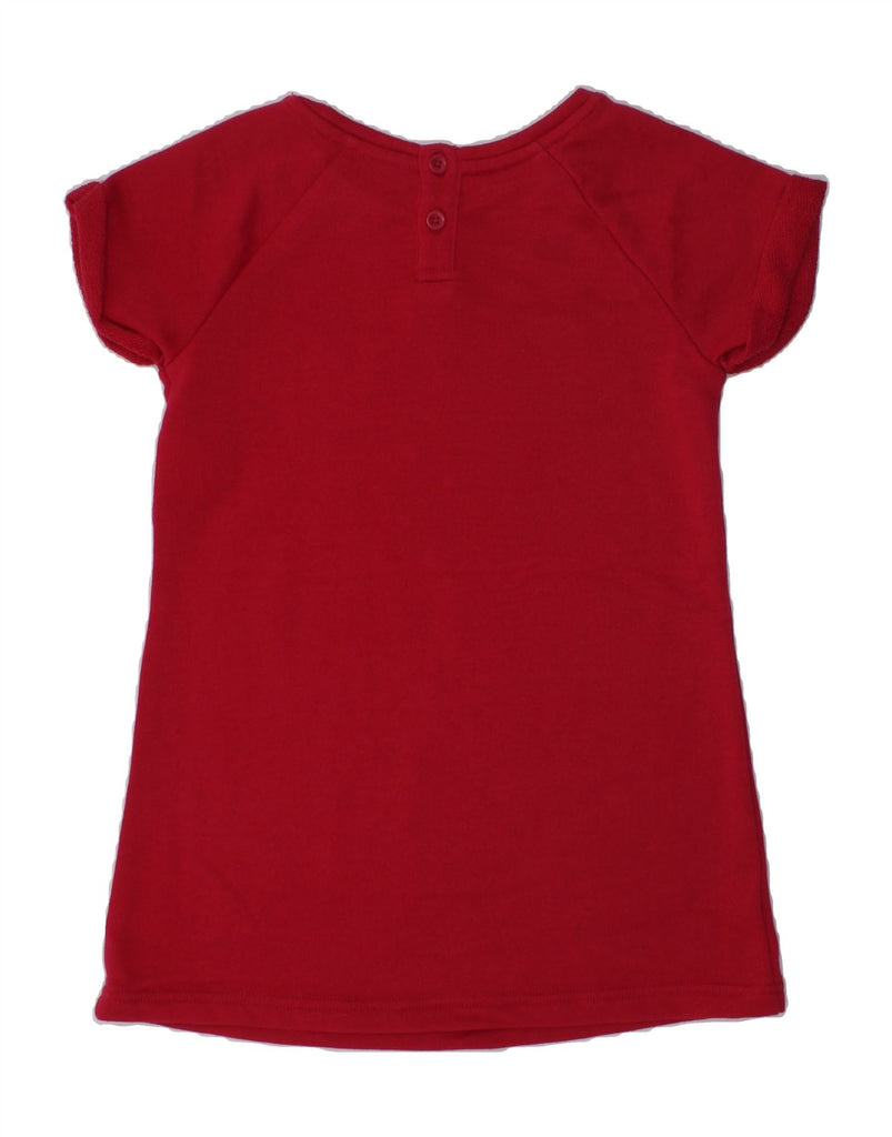 BENETTON Girls Graphic T-Shirt Top 4-5 Years XS  Red Polyester | Vintage Benetton | Thrift | Second-Hand Benetton | Used Clothing | Messina Hembry 