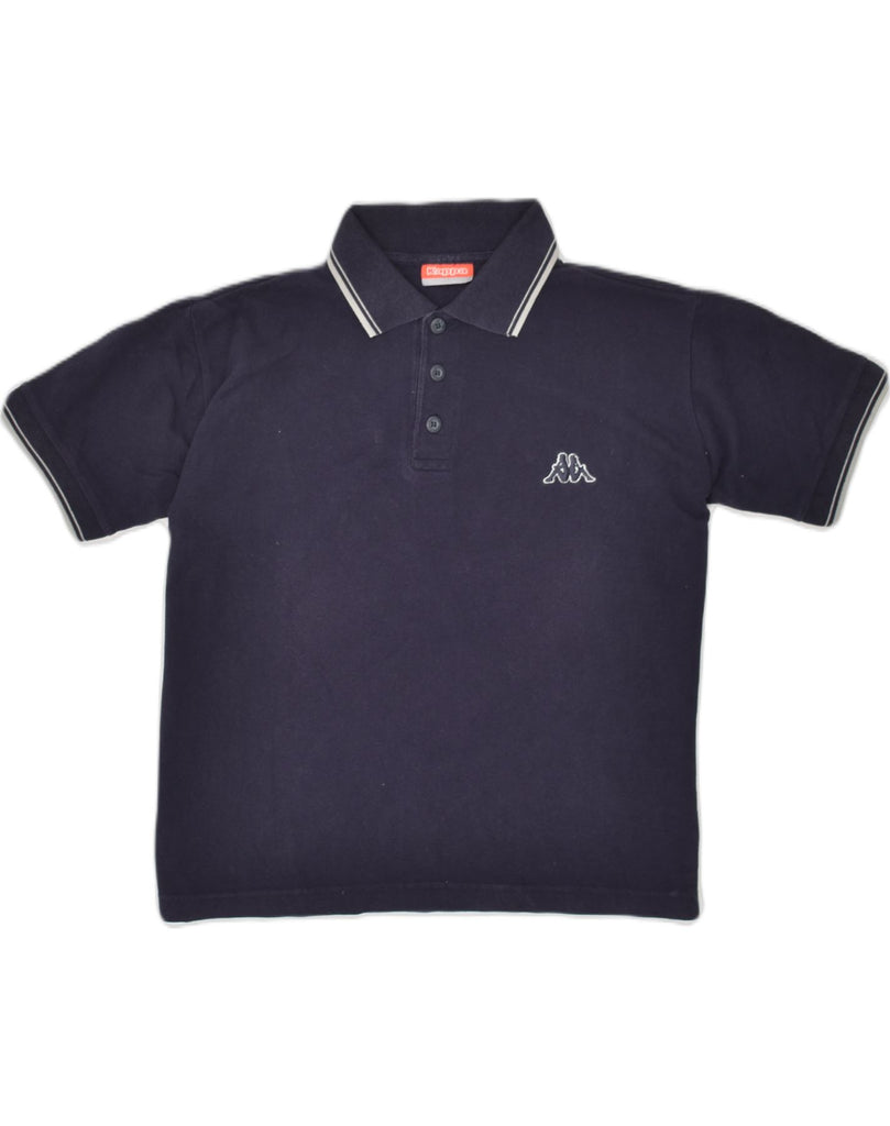 KAPPA Mens Polo Shirt Medium Navy Blue Cotton | Vintage Kappa | Thrift | Second-Hand Kappa | Used Clothing | Messina Hembry 