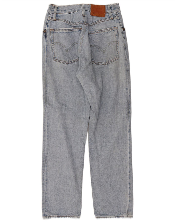 Levi's Womens 501 Straight Jeans W26 L26 Blue Cotton
