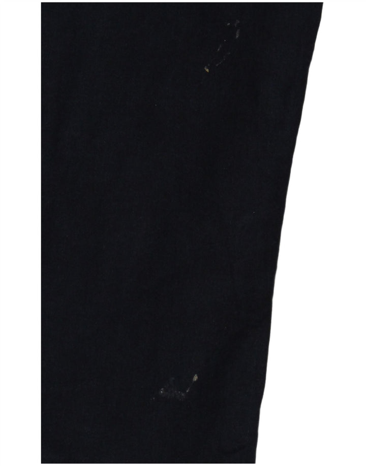 Marks & Spencer Womens Cropped Jeans UK 12 Medium W32 L21 Navy Blue Cotton