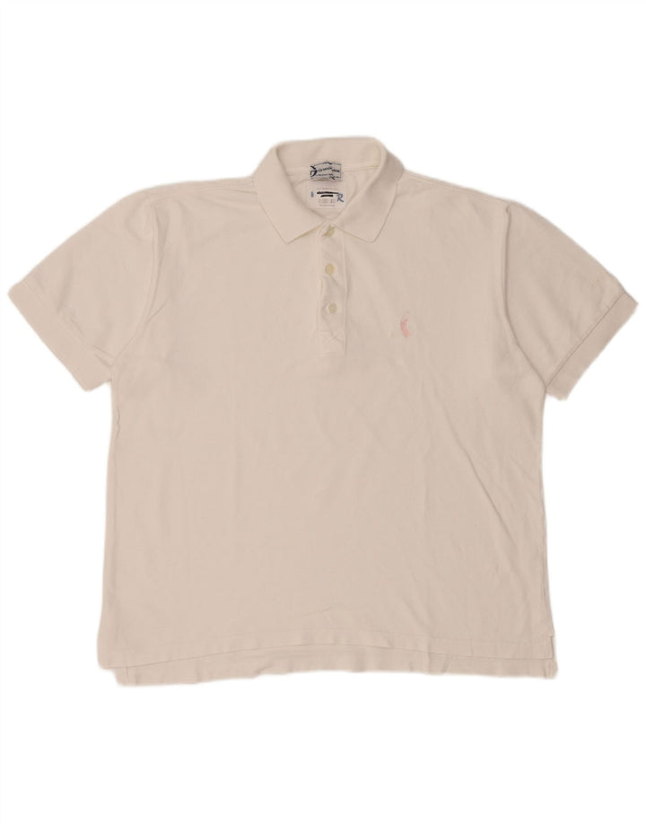 Sergio Tacchini Mens Polo Shirt Medium White