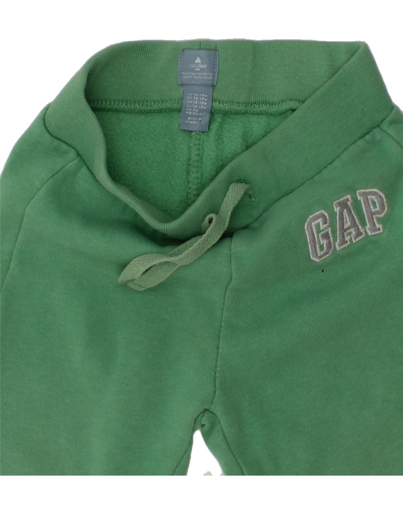 GAP Baby Boys Joggers Tracksuit Trousers 12-18 Months Green Cotton | Vintage Gap | Thrift | Second-Hand Gap | Used Clothing | Messina Hembry 