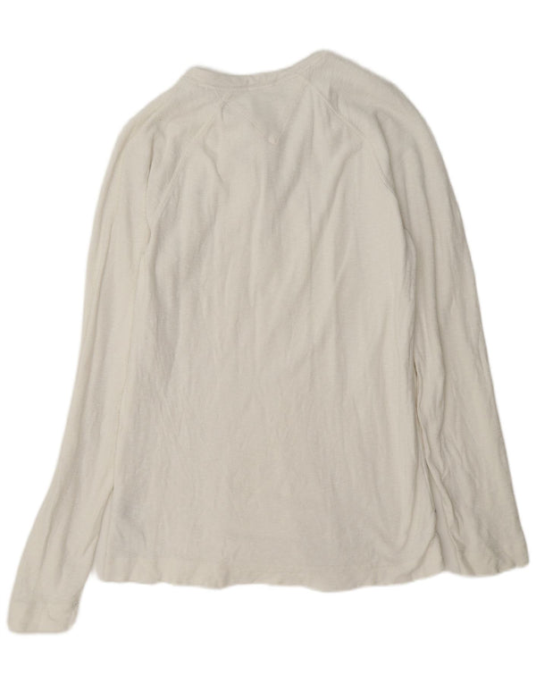 Tommy Hilfiger Mens Regular Top Long Sleeve Large White Cotton