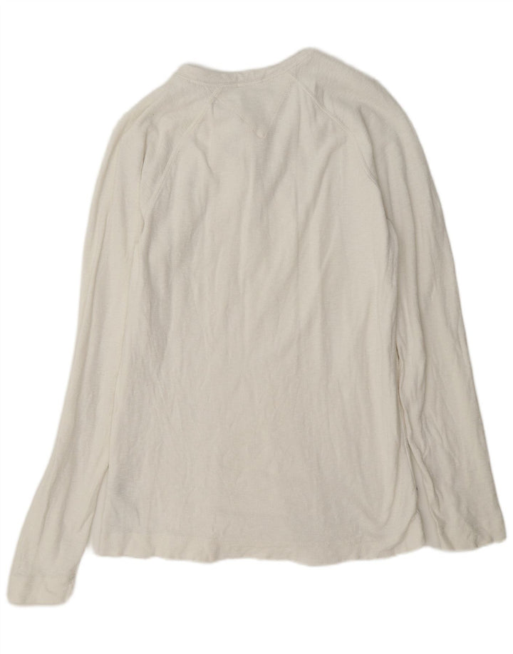 Tommy Hilfiger Mens Regular Top Long Sleeve Large White Cotton