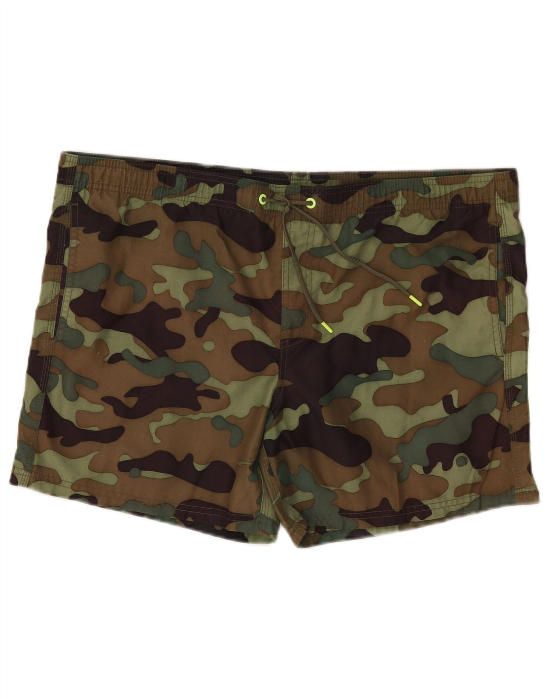 Sundek Mens Swimming Shorts XL  Khaki Camouflage Polyester