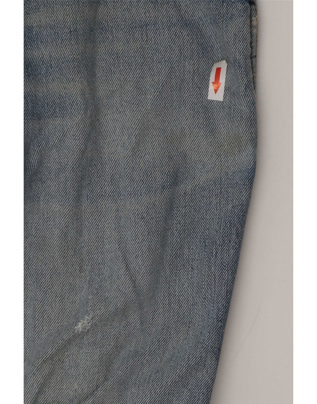 Wrangler Mens Ohio Distressed Straight Jeans W34 L30 Blue Cotton