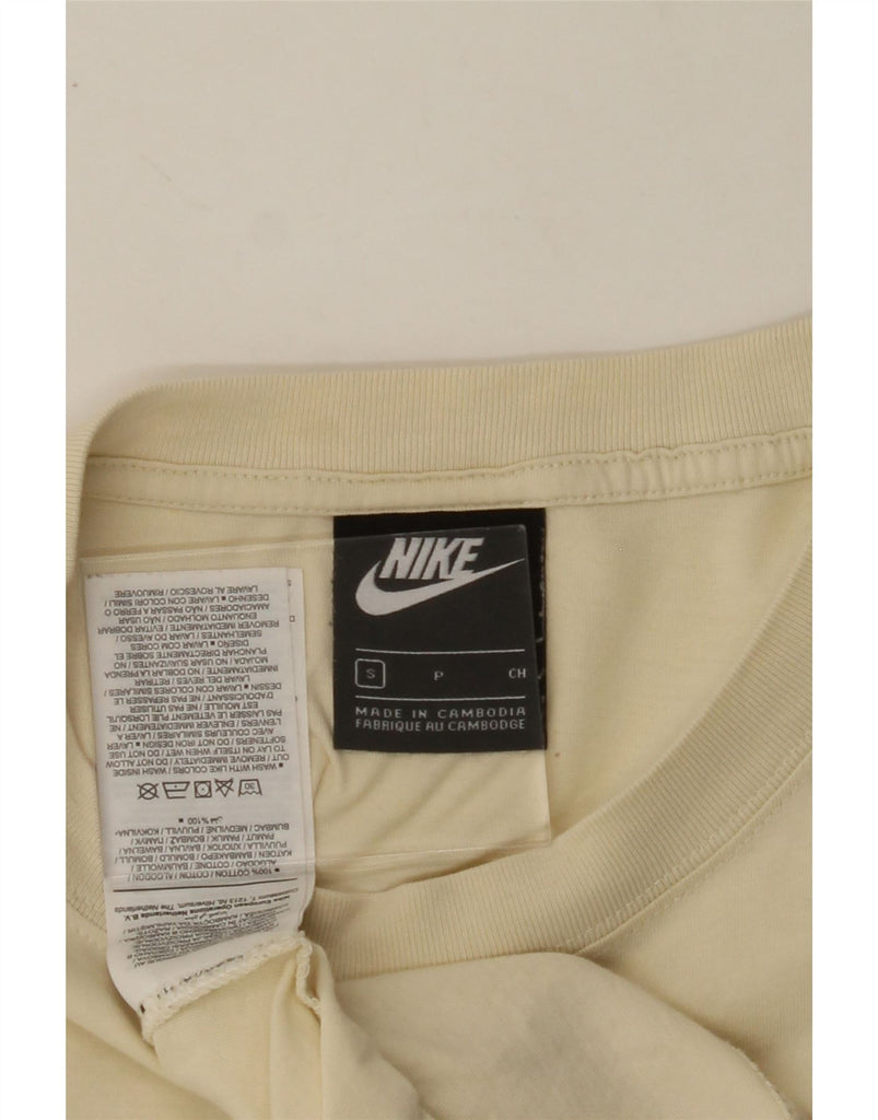 NIKE Mens T-Shirt Top Small Off White Cotton Vintage Nike and Second-Hand Nike from Messina Hembry 