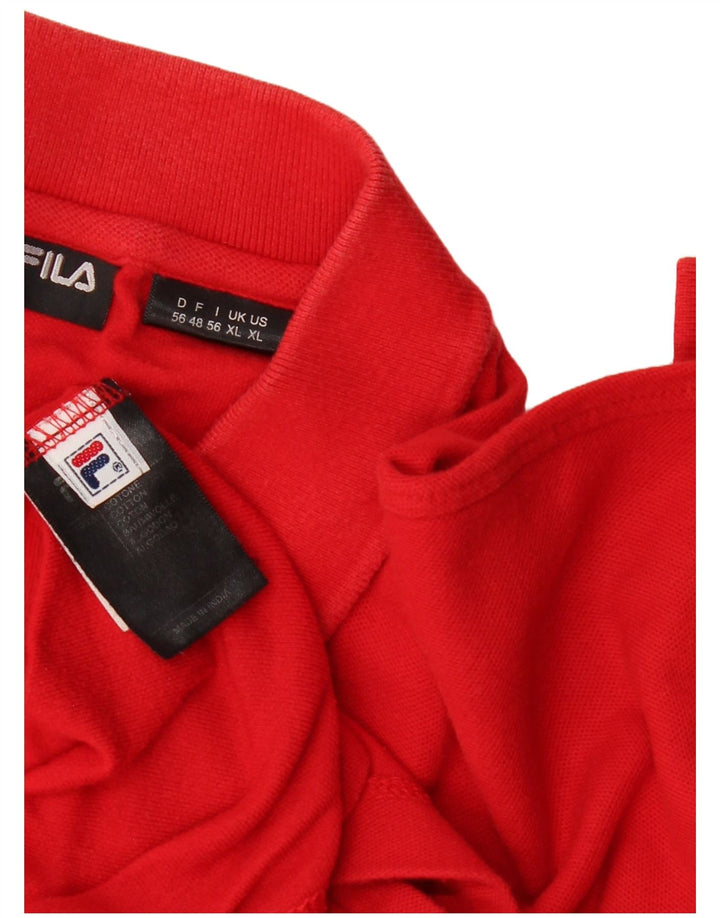 Fila Mens Polo Shirt XL Red