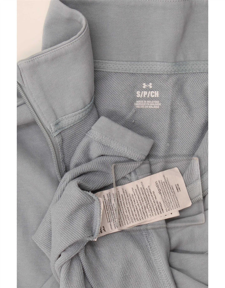 Under Armour Womens Oversized Zip Neck Sweatshirt Jumper UK 10 Small Grey