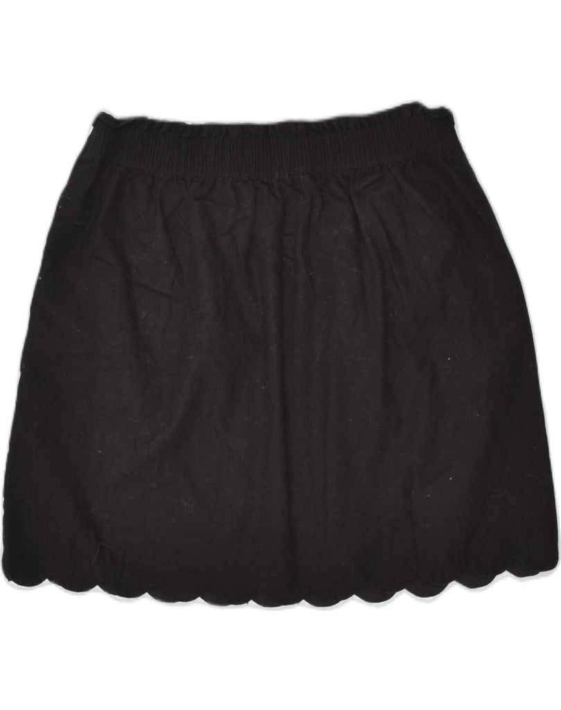 J. CREW Womens A-Line Skirt US 12 Large W32 Black Cotton | Vintage J. Crew | Thrift | Second-Hand J. Crew | Used Clothing | Messina Hembry 