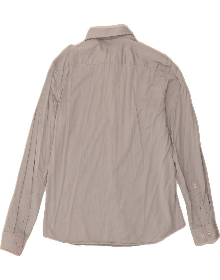 BENETTON Mens Shirt Small Grey Vintage Benetton and Second-Hand Benetton from Messina Hembry 