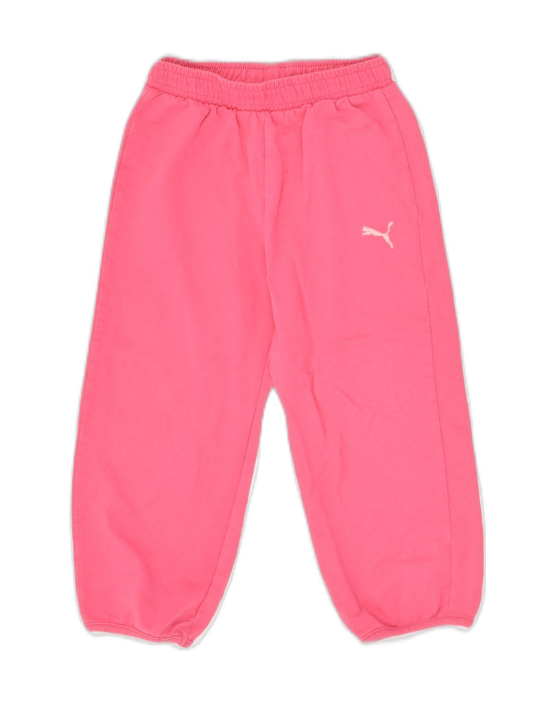 PUMA Girls Tracksuit Trousers Joggers 2-3 Years Pink Cotton | Vintage Puma | Thrift | Second-Hand Puma | Used Clothing | Messina Hembry 