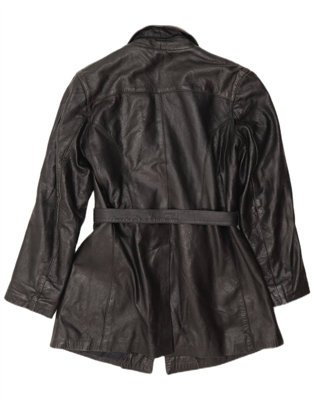 Vintage Womens Leather Jacket UK 12 Medium Black