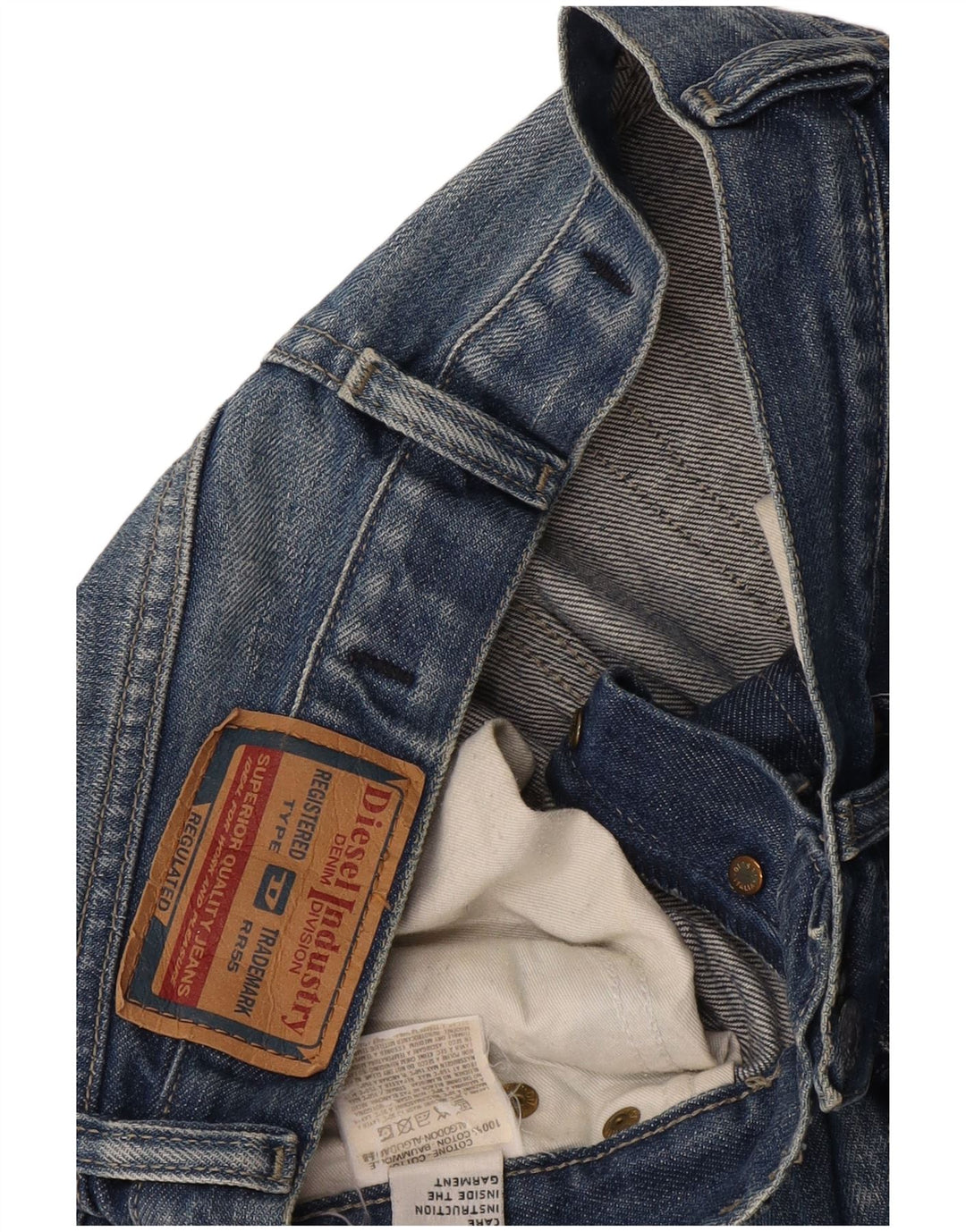 Diesel Womens Straight Jeans  W28 L28 Blue Cotton