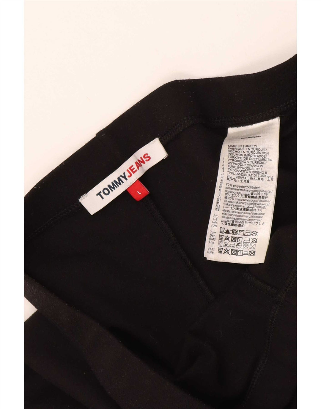 Tommy Hilfiger Womens Leggings UK 16 Large Black Polyester