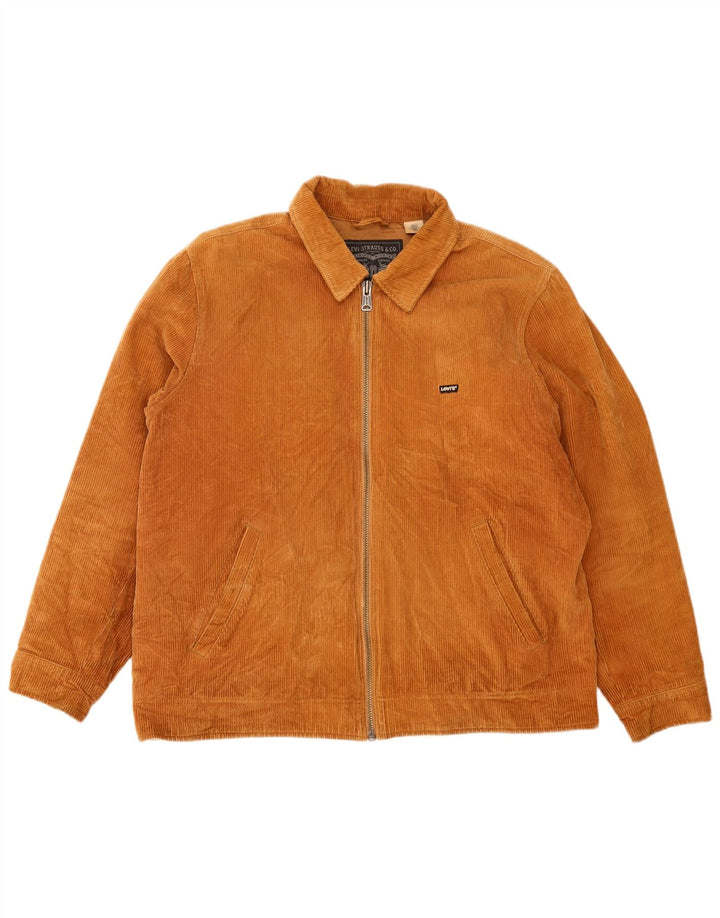 Levi's Mens Corduroy Jacket UK 40 Large Brown Cotton