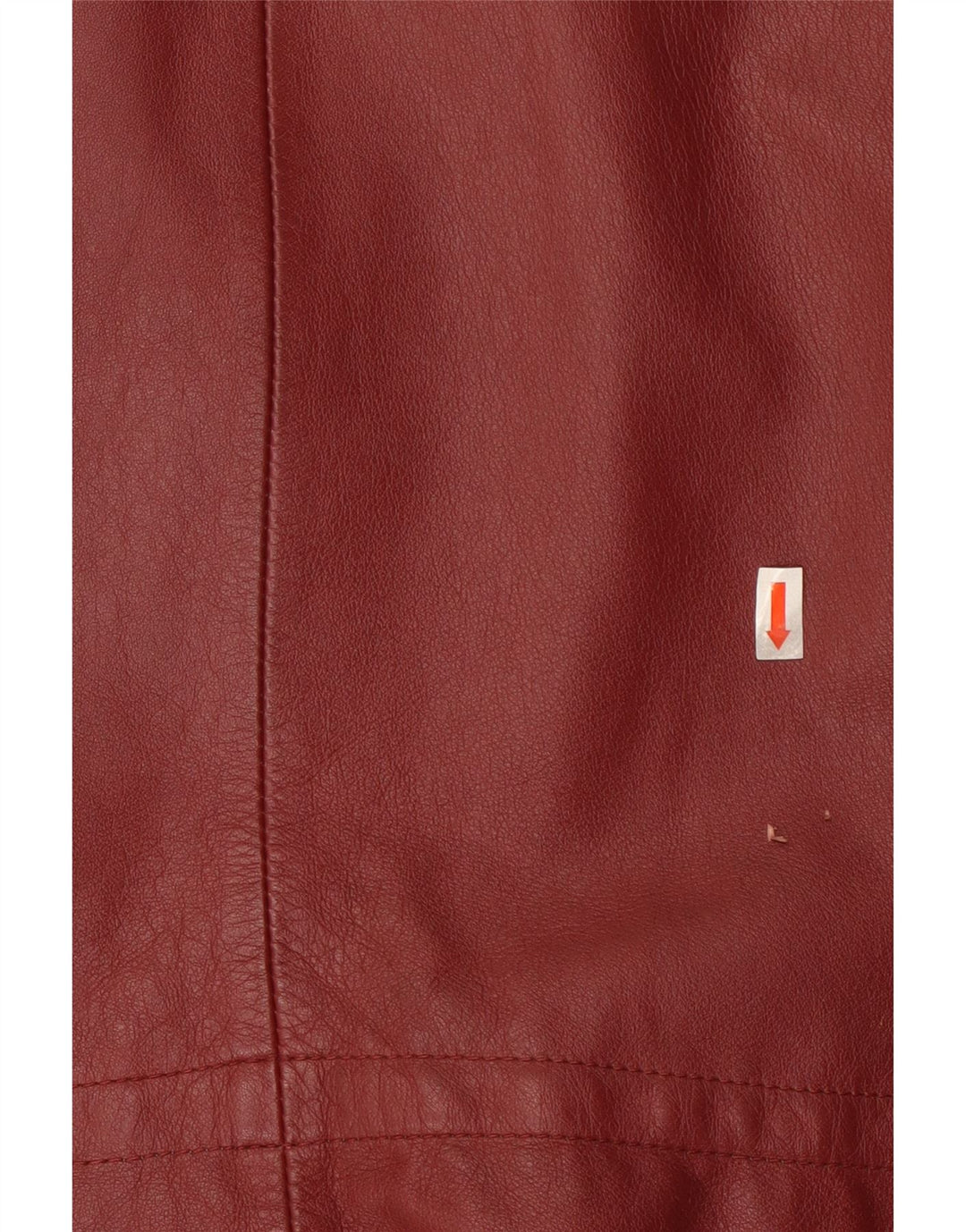 VINTAGE Womens Leather Jacket UK 16 Large Burgundy Vintage Vintage and Second-Hand Vintage from Messina Hembry 