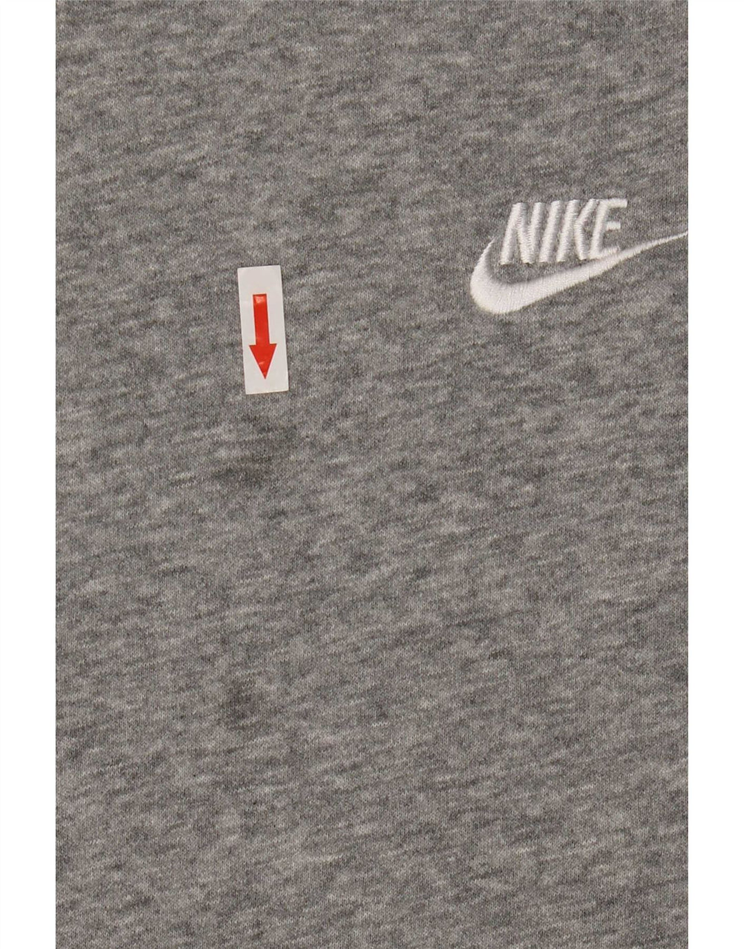 Nike Mens Hoodie Jumper Large Grey Flecked Cotton