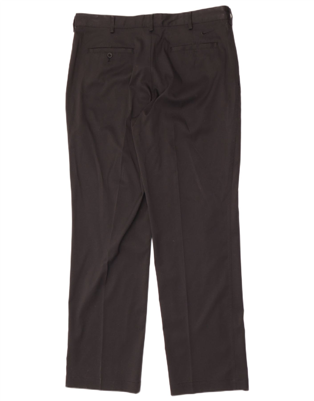 NIKE Mens Dri Fit Straight Chino Trousers W34 L32 Black Polyester