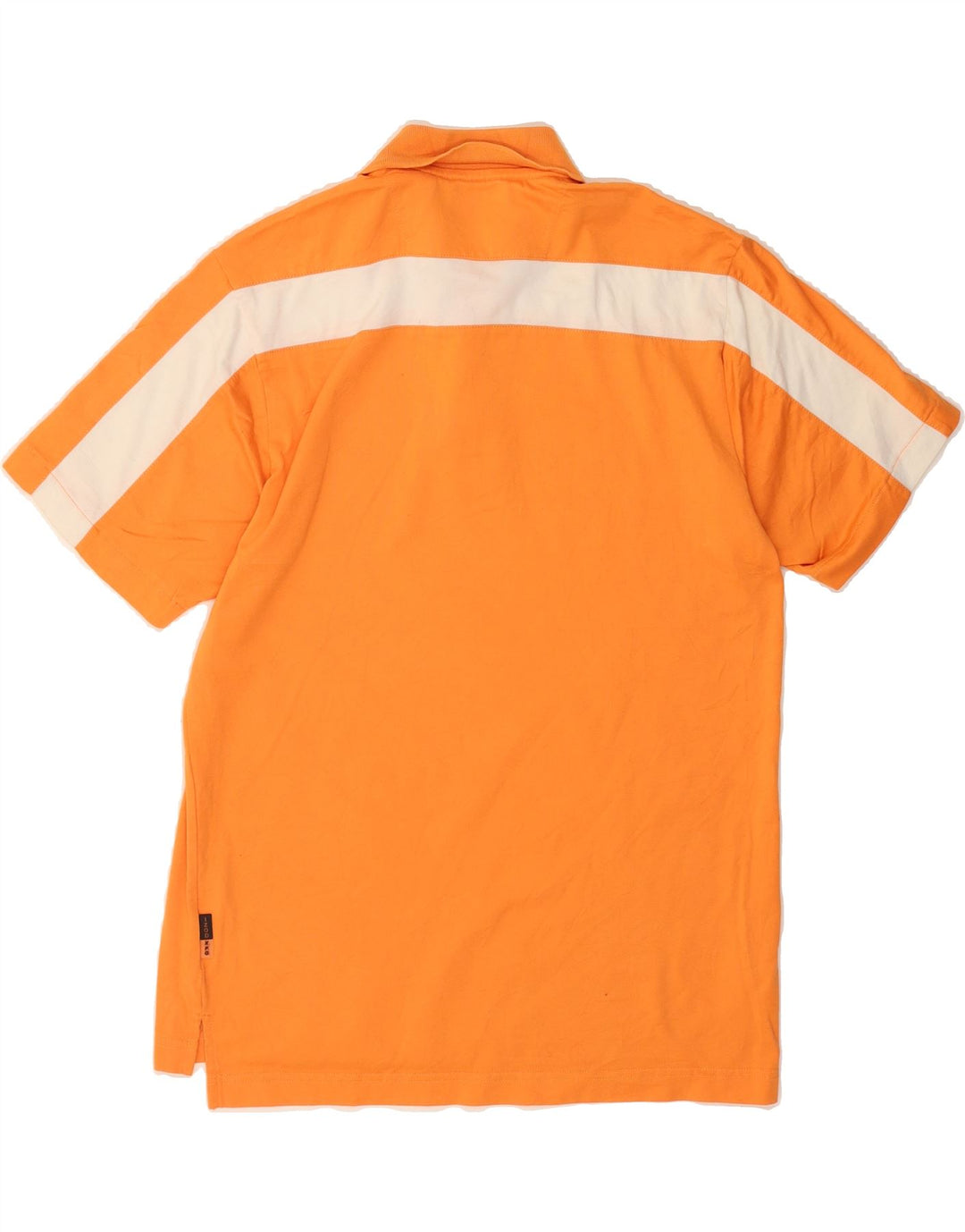 IZOD Mens Polo Shirt Small Orange Colourblock Cotton Vintage Izod and Second-Hand Izod from Messina Hembry 