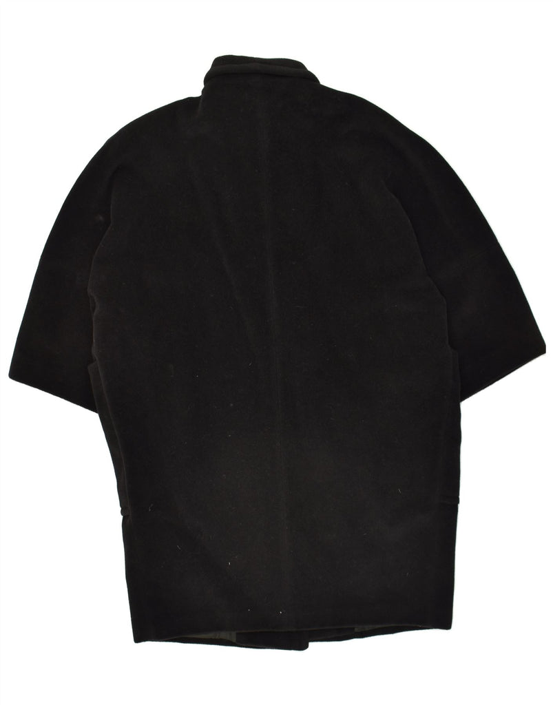 FERRE Womens 3/4 Sleeve Overcoat UK 16 Large Black | Vintage Ferre | Thrift | Second-Hand Ferre | Used Clothing | Messina Hembry 
