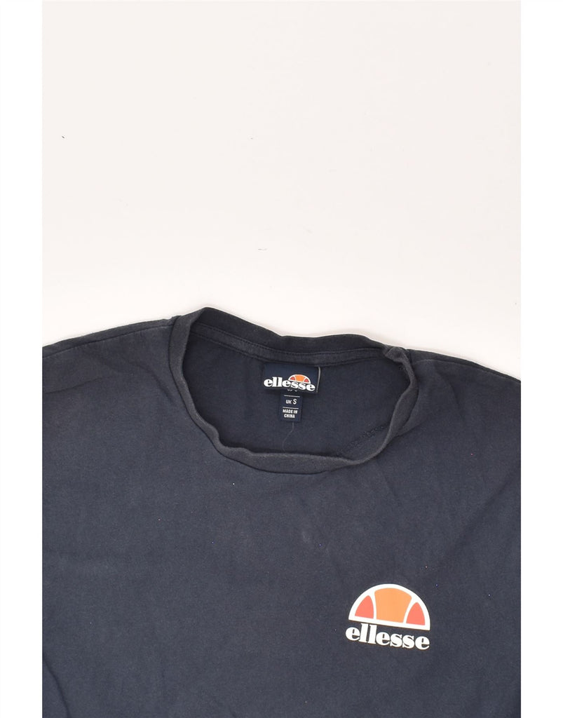 ELLESSE Mens T-Shirt Top Small Navy Blue Cotton | Vintage Ellesse | Thrift | Second-Hand Ellesse | Used Clothing | Messina Hembry 