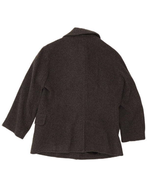 Polo Ralph Lauren Mens Pea Coat UK 40 Large Grey Wool