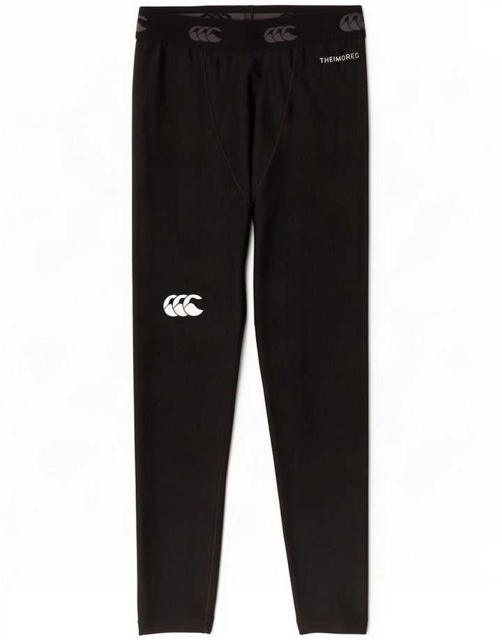 Canterbury Boys Graphic Leggings 9-10 Years Medium Black Polyester