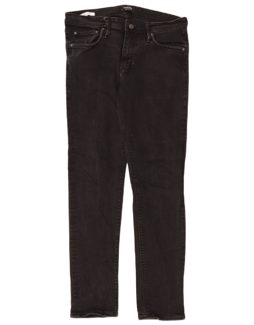 Jack & Jones Mens GLENN Slim Jeans W33 L32 Black Cotton