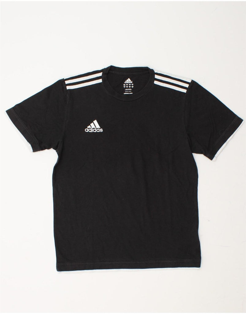 ADIDAS Mens T-Shirt Top UK 36/38 Small Black Cotton Vintage Adidas and Second-Hand Adidas from Messina Hembry 