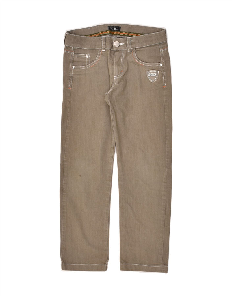 GIANFRANCO FERRE Boys Straight Jeans 5-6 Years W24 L20  Grey Cotton | Vintage Gianfranco Ferre | Thrift | Second-Hand Gianfranco Ferre | Used Clothing | Messina Hembry 