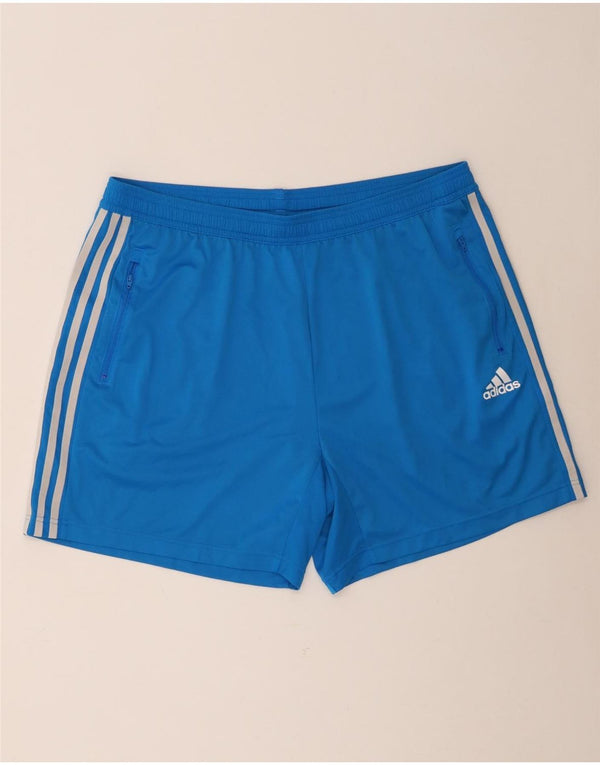 Adidas Mens Aeroready Sport Shorts 2XL  Blue Polyester