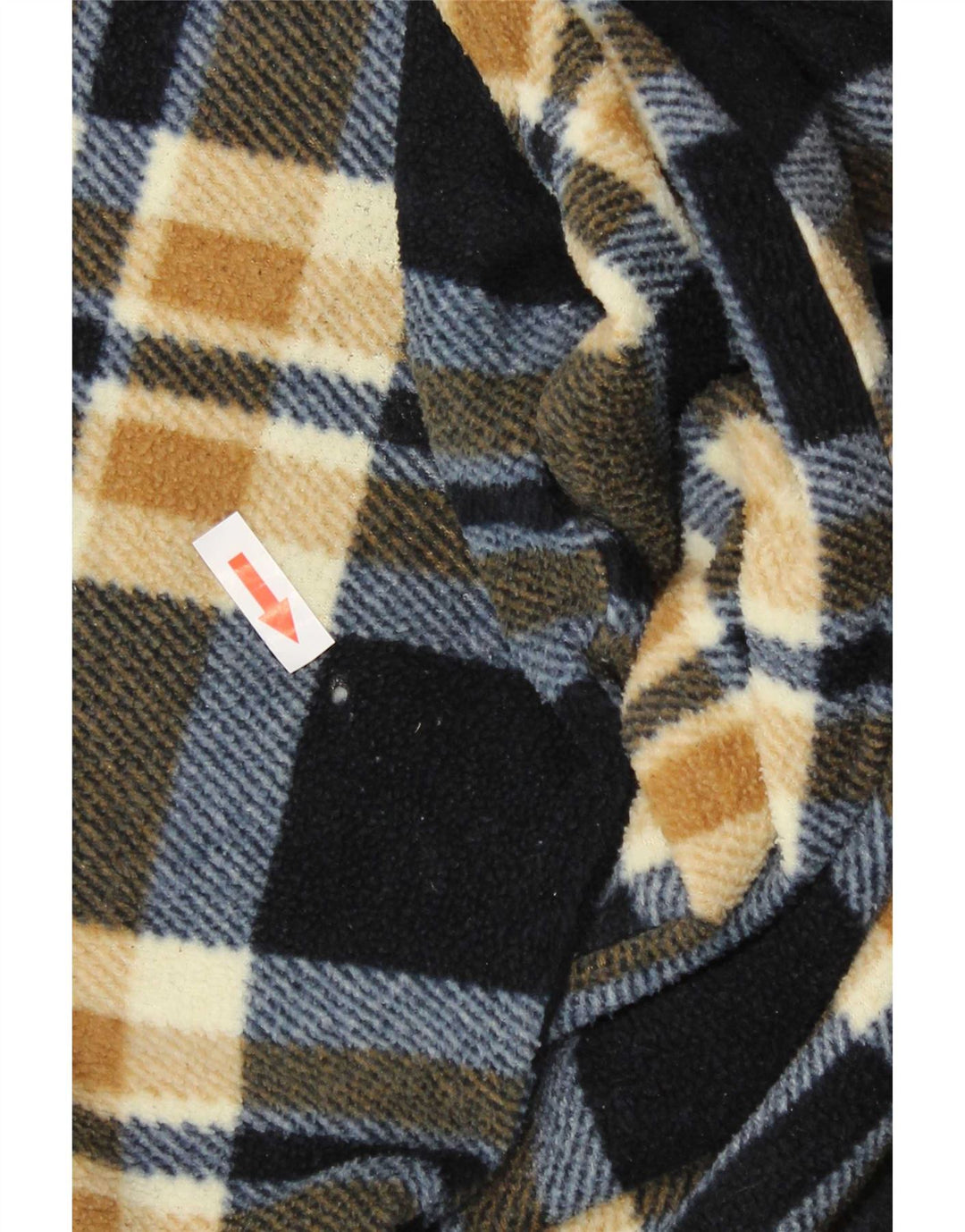 Auckland Mens Fleece Shirt XL Navy Blue Check