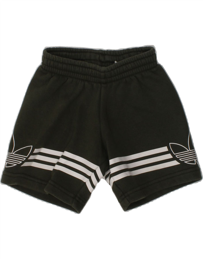 ADIDAS Baby Boys Graphic Sport Shorts 18-24 Months Khaki Cotton | Vintage Adidas | Thrift | Second-Hand Adidas | Used Clothing | Messina Hembry 