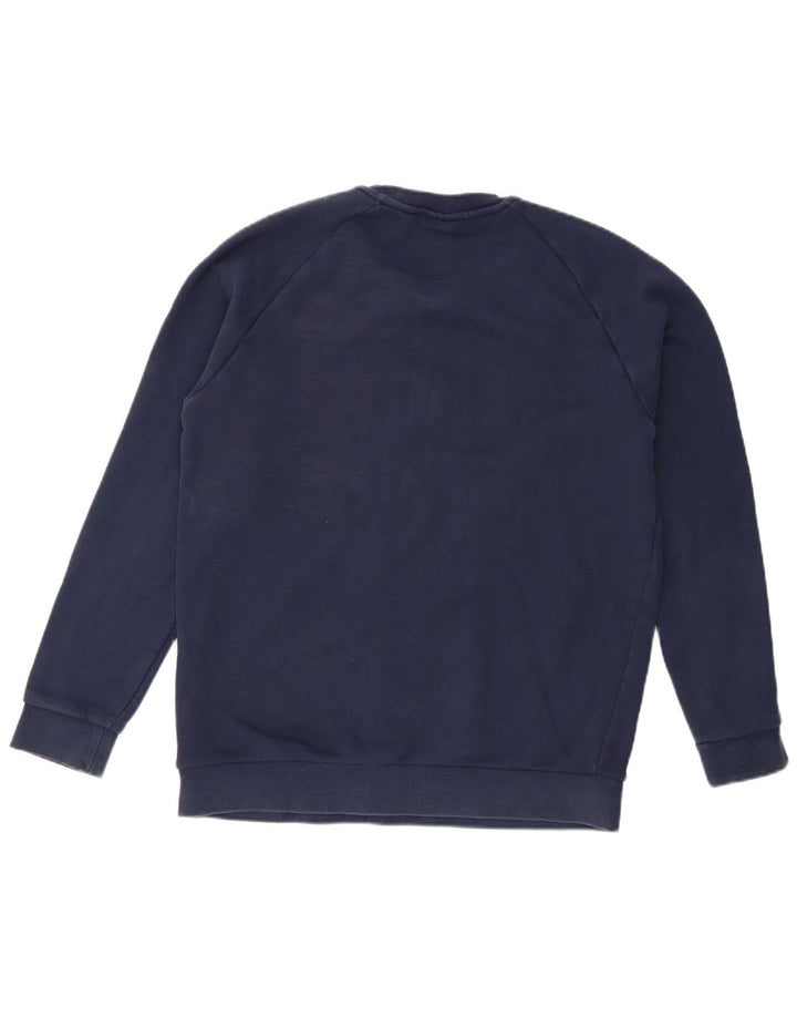 Adidas Mens Graphic Sweatshirt Jumper Medium Navy Blue Cotton